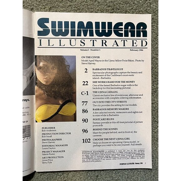 Swimwear Illustrated Magazine #1 & #2 Premiere 1986 1st Issue + Swim Styles 1989 - Picture 10 of 10